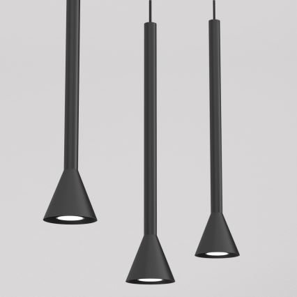 MAZZO kábeles csillár 3xGU10/8W/230V fekete