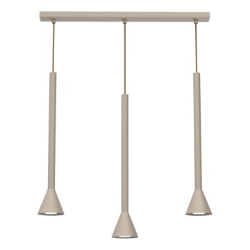 MAZZO kábeles függőlámpa 3xGU10/8W/230V bézs