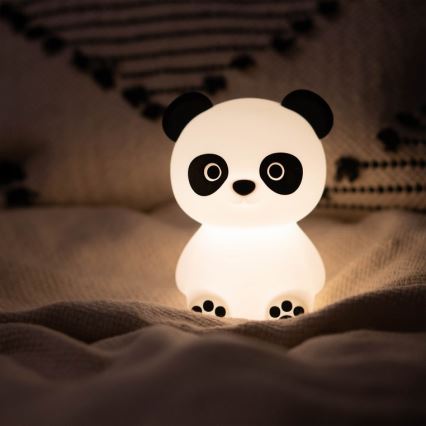 MegaLight - LED RGB Dimmelhető újratölthető gyermek érintős lámpa PADDY PANDA LED/5V