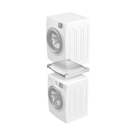 Meliconi 656113 - Köztes elem mosógéphez és szárítógéphez, 70 cm, kihúzható fiókkal, fehér