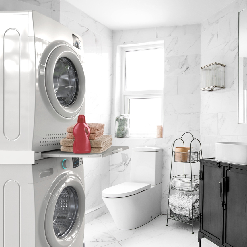 Meliconi 656114 - Ráépítő adapter mosógéphez és szárítógéphez 70 cm fehér