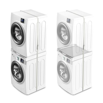 Meliconi 656114 - Ráépítő adapter mosógéphez és szárítógéphez 70 cm fehér