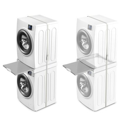 Meliconi 656114 - Ráépítő adapter mosógéphez és szárítógéphez 70 cm fehér