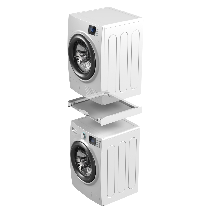 Meliconi 656114 - Ráépítő adapter mosógéphez és szárítógéphez 70 cm fehér