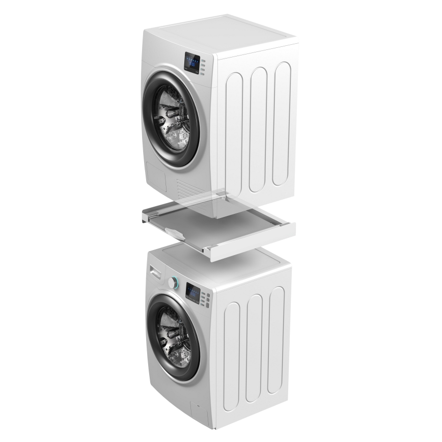 Meliconi 656114 - Ráépítő adapter mosógéphez és szárítógéphez 70 cm fehér