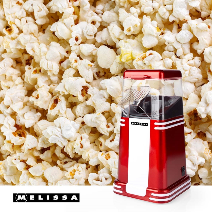 Melissa - forró levegős retro popcornkészítő 1200W/230V piros