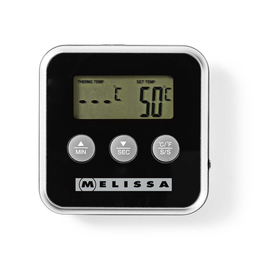 Melissa - Húshőmérő digitális kijelzővel és időzítővel 0-250 °C 1xAAA