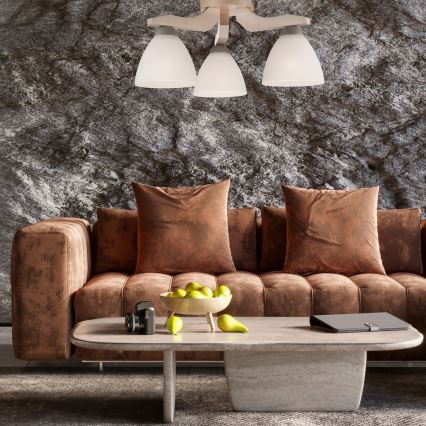 Mennyezeti csillár ADRIANO 3xE27/60W/230V bükk