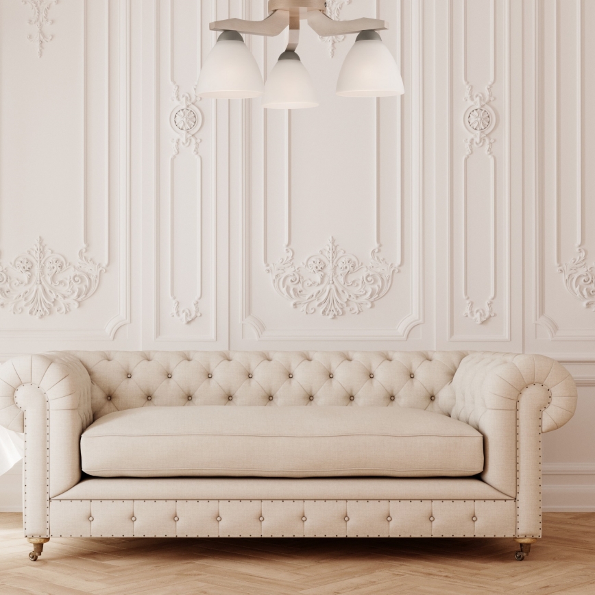 Mennyezeti csillár ADRIANO 3xE27/60W/230V bükk