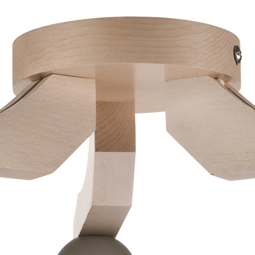 Mennyezeti csillár ADRIANO 3xE27/60W/230V bükk