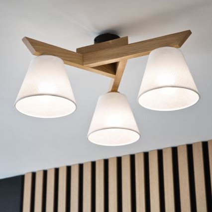 Mennyezeti csillár ANTONIO 3xE14/40W/230V tölgy