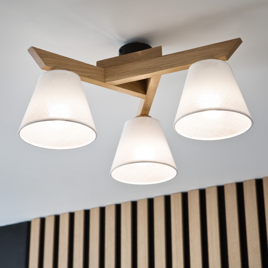 Mennyezeti csillár ANTONIO 3xE14/40W/230V tölgy