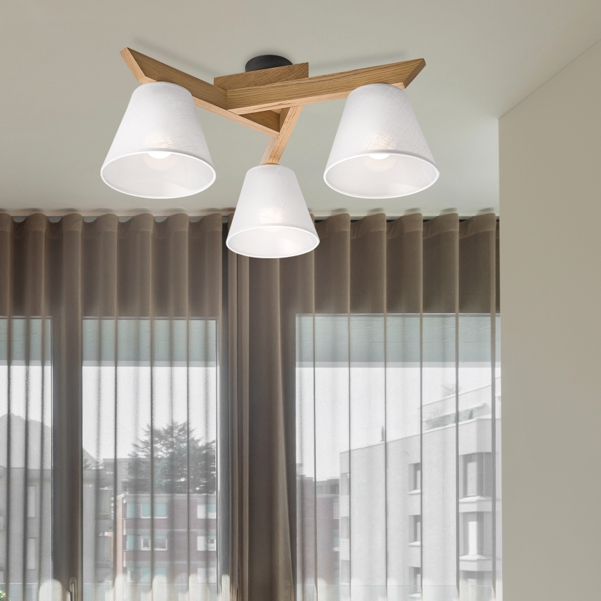 Mennyezeti csillár ANTONIO 3xE14/40W/230V tölgy