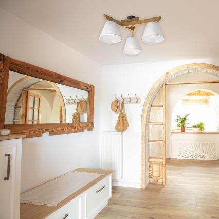 Mennyezeti csillár ANTONIO 3xE14/40W/230V tölgy