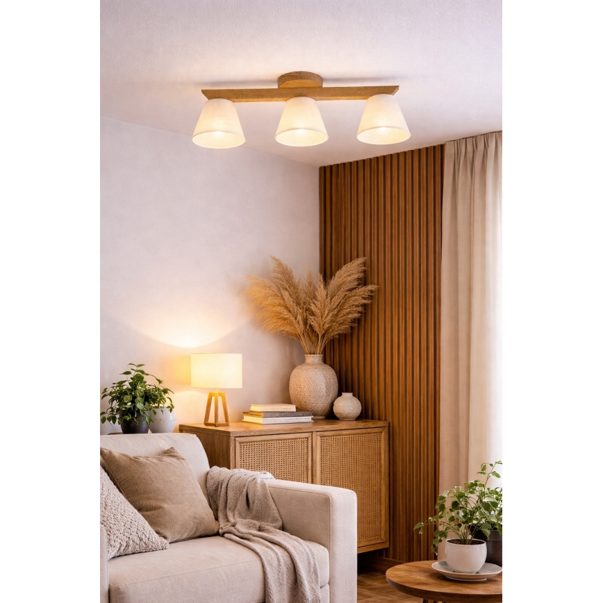 Mennyezeti csillár ANTONIO 3xE14/40W/230V tölgy