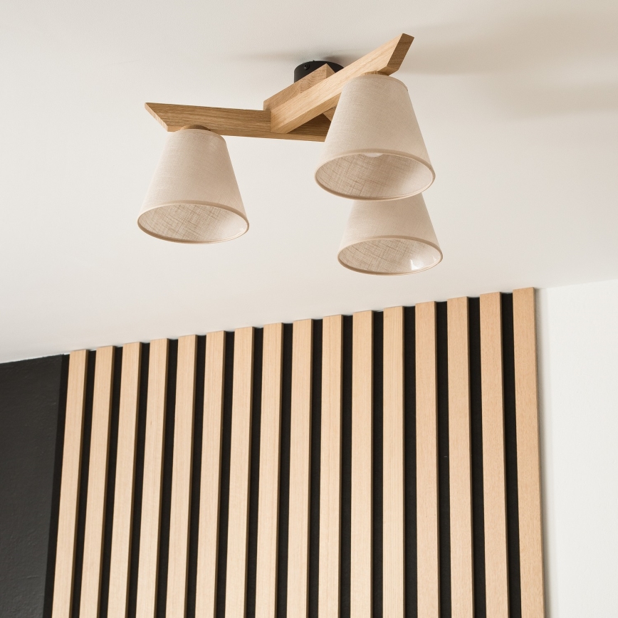 Mennyezeti csillár ANTONIO 3xE14/40W/230V tölgy