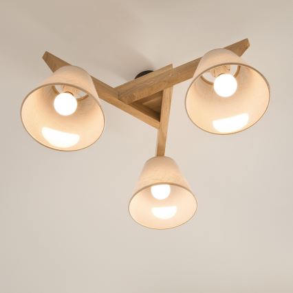 Mennyezeti csillár ANTONIO 3xE14/40W/230V tölgy