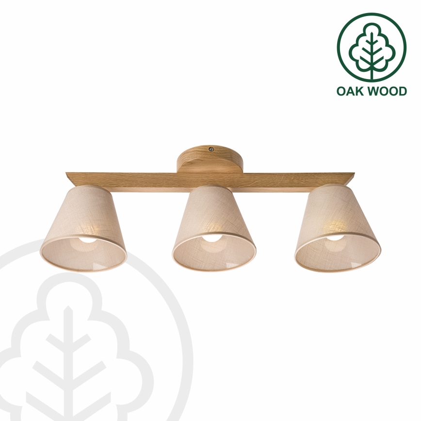 Mennyezeti csillár ANTONIO 3xE14/40W/230V tölgy