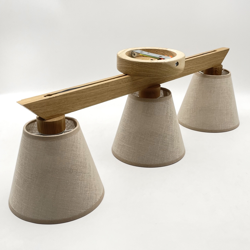 Mennyezeti csillár ANTONIO 3xE14/40W/230V tölgy