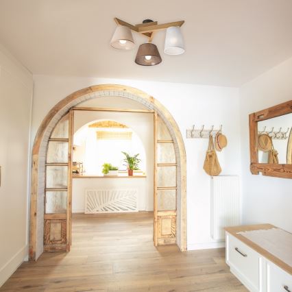 Mennyezeti csillár ANTONIO 3xE14/40W/230V tölgy