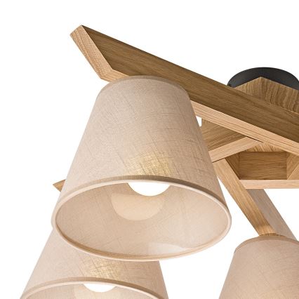 Mennyezeti csillár ANTONIO 5xE14/40W/230V tölgy