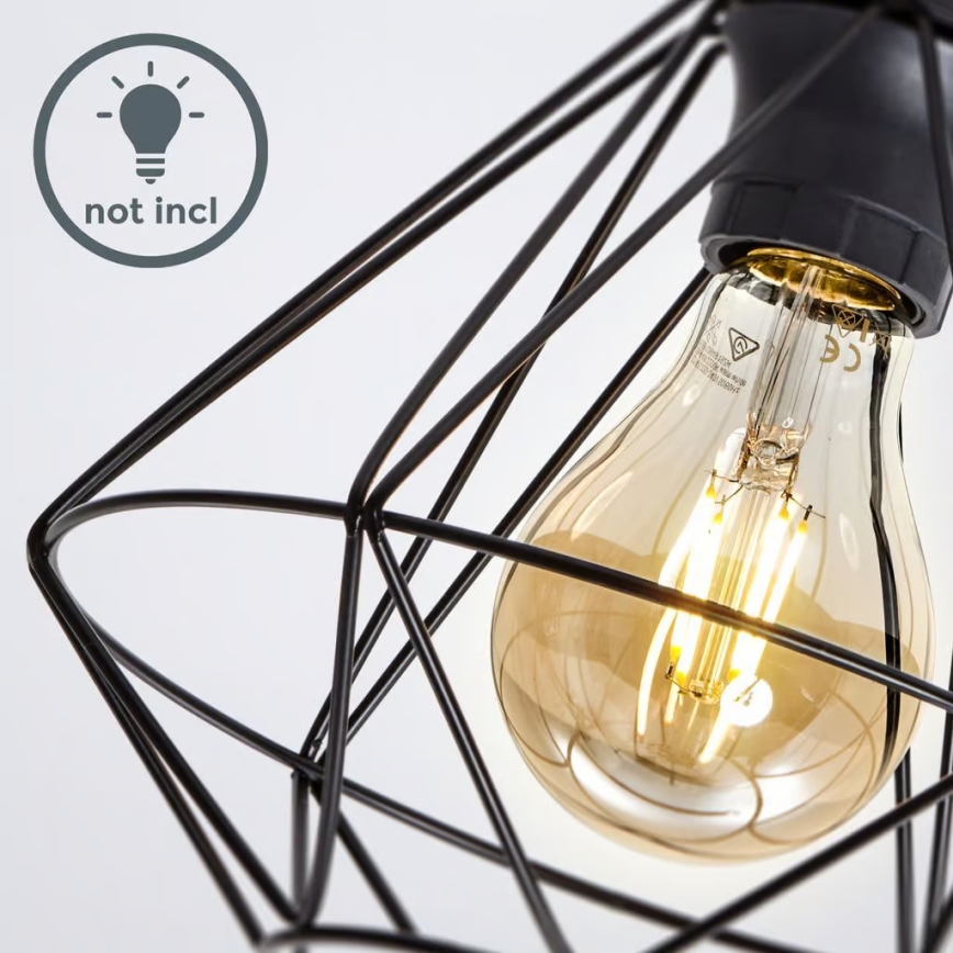 Mennyezeti lámpa 1xE27/40W/230V fekete