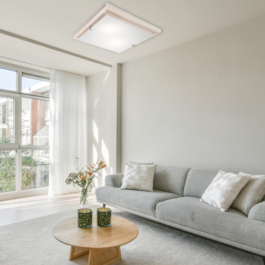 Mennyezeti lámpa 1xE27/60W/230V bükk