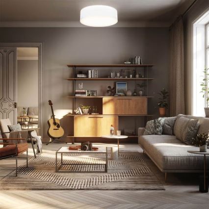 Mennyezeti lámpa 2xE27/40W/230V átm. 38 cm fehér