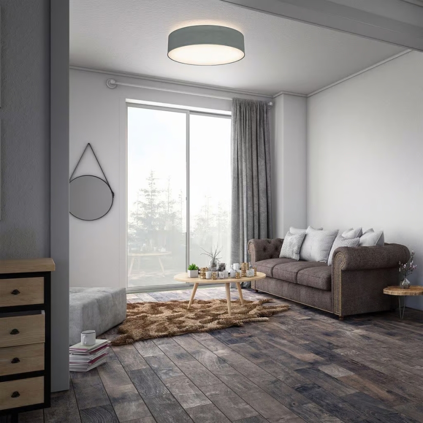 Mennyezeti lámpa 2xE27/40W/230V, átmérő 38 cm, szürke