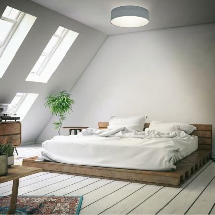 Mennyezeti lámpa 2xE27/40W/230V, átmérő 38 cm, szürke