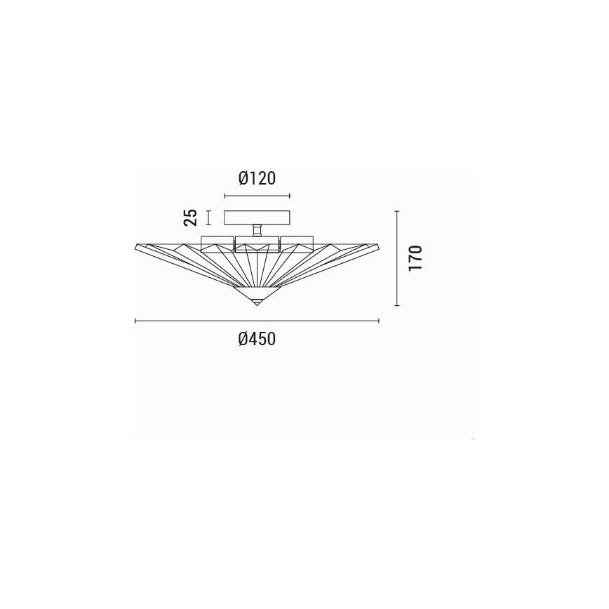 Mennyezeti lámpa 5xE14/15W/230V szürke