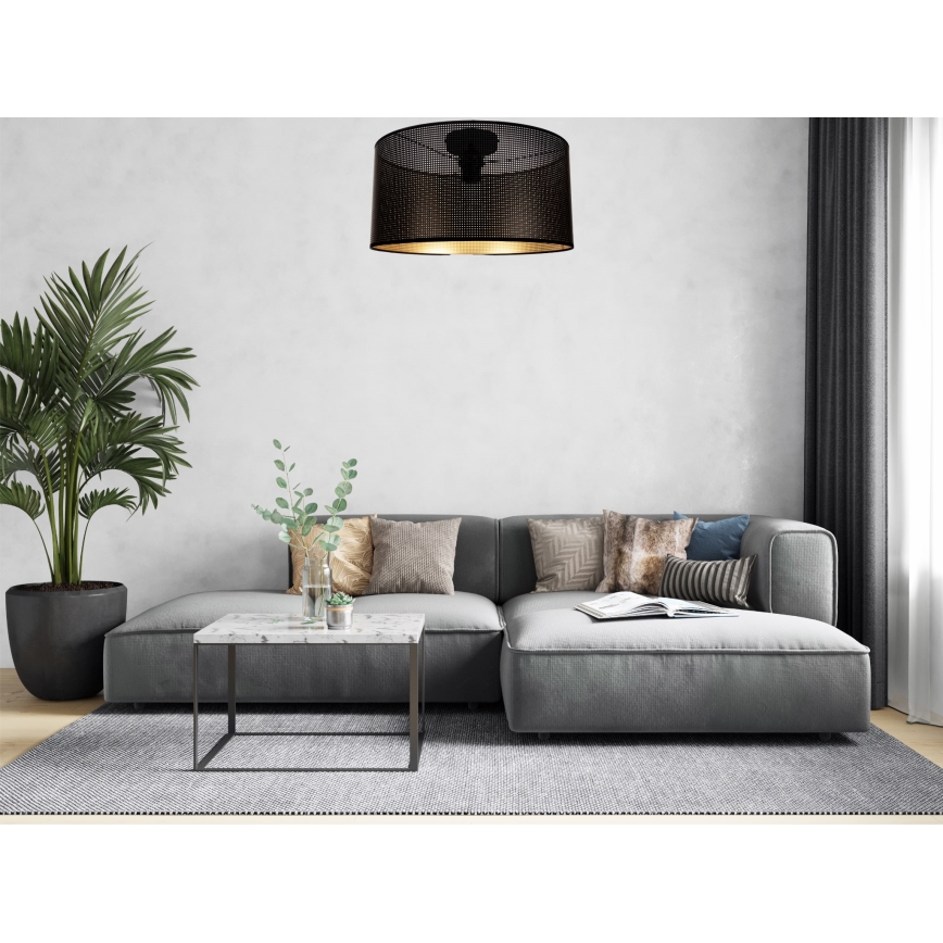 Mennyezeti lámpa ALDO 1xE27/60W/230V á. 40 cm fekete
