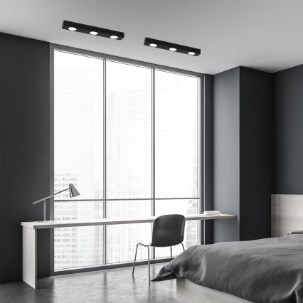 Mennyezeti lámpa ALEXANDER 3xGX53/12W/230V fekete