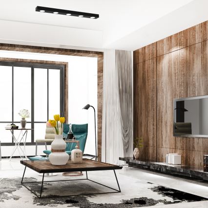 Mennyezeti lámpa ALEXANDER 5xGX53/12W/230V fekete