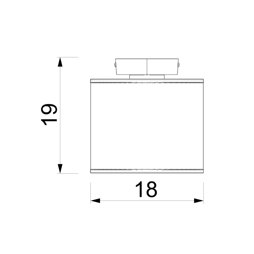 Mennyezeti lámpa ARDEN 1xE27/15W/230V Ø 18 cm bézs