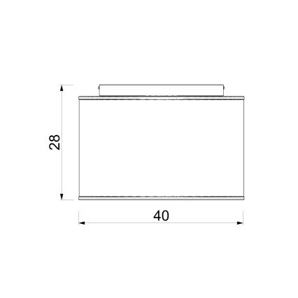 Mennyezeti lámpa ARDEN 3xE27/15W/230V, Ø 40 cm, bézs