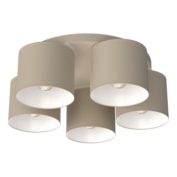 Mennyezeti lámpa ARDEN 5xE27/15W/230V, átmérő 44 cm, bézs