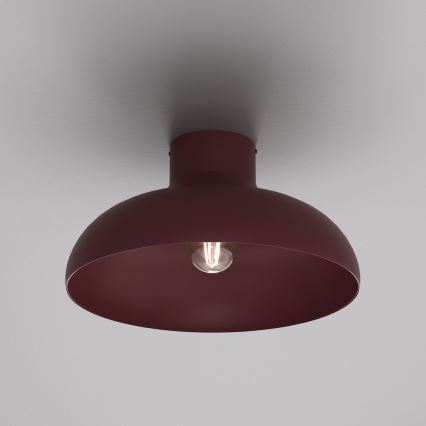 Mennyezeti lámpa BASCA 1xE27/15W/230V, átmérő 40 cm, bordó