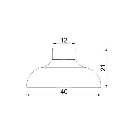 Mennyezeti lámpa BASCA 1xE27/15W/230V, átmérő 40 cm, bordó