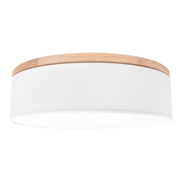 Mennyezeti lámpa BENITA 4xE27/25W/230V átm. 58 cm fehér/tölgy