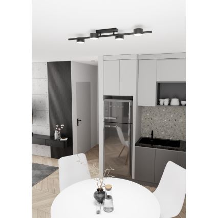 Mennyezeti lámpa BET 4xGX53/12W/230V fekete