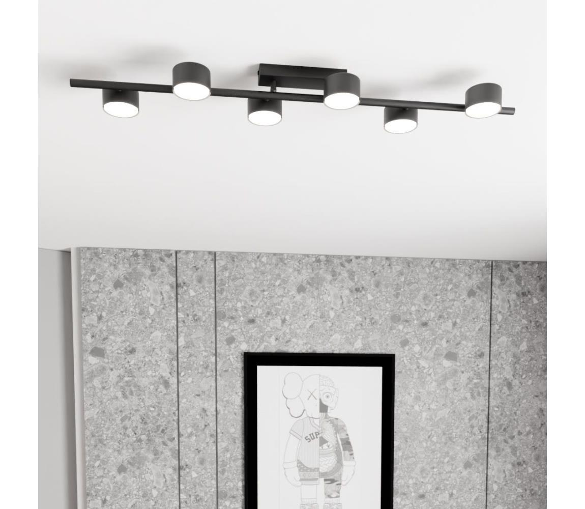 EMIBIG Mennyezeti lámpa BET 6xGX53/12W/230V fekete 1467/6