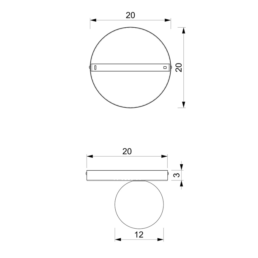 Mennyezeti lámpa BIBIONE 1xG9/25W/230V fekete