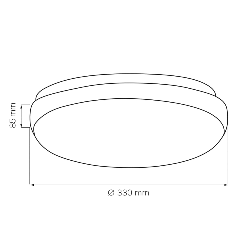 Mennyezeti lámpa BOGDAN 2xE27/20W/230V átm. 33 cm fehér