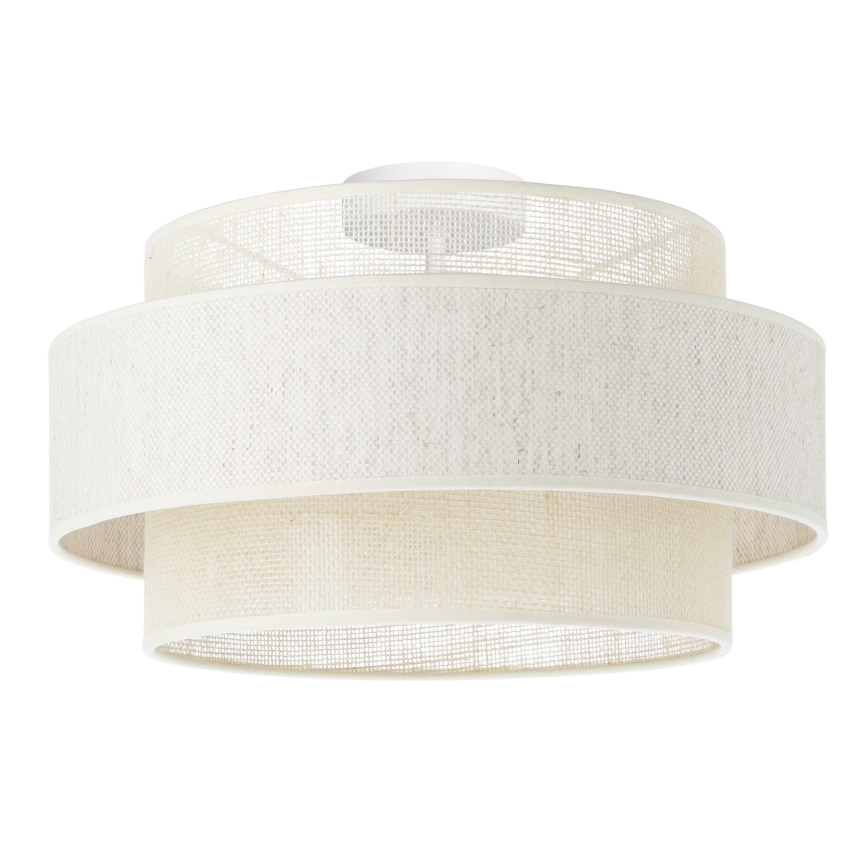 Mennyezeti lámpa BOHO 1xE27/60W/230V Ø 40 cm krémszínű/juta