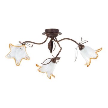 Mennyezeti lámpa BRAGA 3xE27/15W/230V bronz