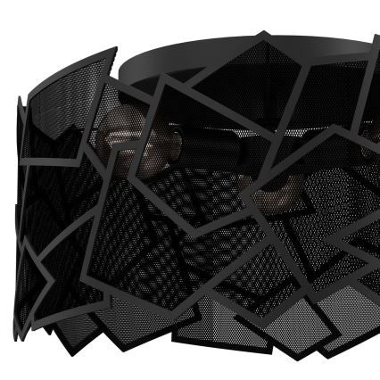 Mennyezeti lámpa CAMO 3xE27/15W/230V fekete
