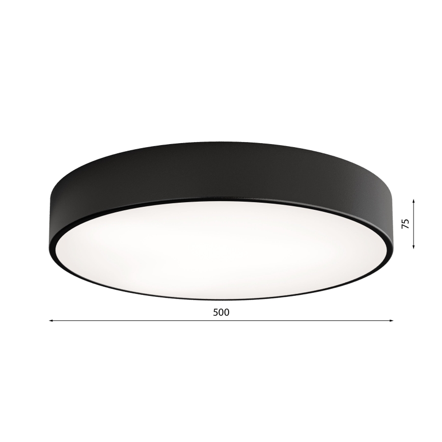 Mennyezeti lámpa CLEO 4xE27/24W/230V á. 50 cm fekete