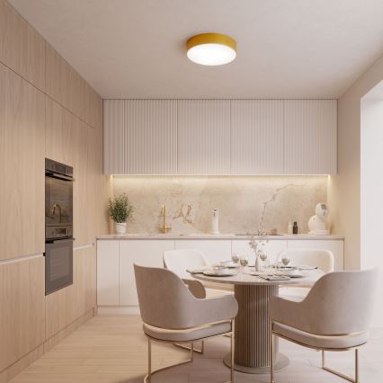 Mennyezeti lámpa CLEO 6xE27/24W/230V á. 80 cm arany