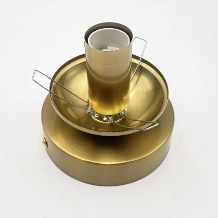Mennyezeti lámpa CRISTAL 1xE14/15W/230V sárgaréz/füstös fekete